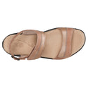 sas womens two tone leather sandal nudu dawn