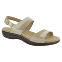 sas womens two tone leather sandal nudu golden