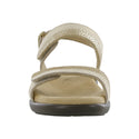 sas womens two tone leather sandal nudu golden
