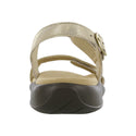 sas womens two tone leather sandal nudu golden