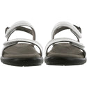 sas womens two tone leather sandal nudu white