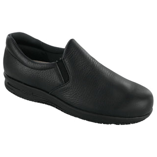sas womens slip resistant slip on shoe patriot black