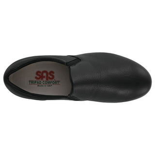 sas womens slip resistant slip on shoe patriot black