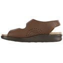 sas womens wide walking sandal relaxed brown