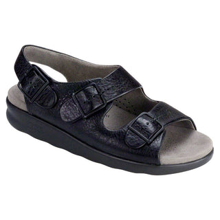 sas womens wide walking sandal relaxed black