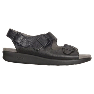 sas womens wide walking sandal relaxed black