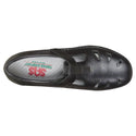 sas womens comfort velcro moccasin roamer black