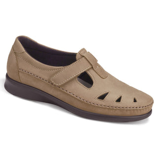 sas womens comfort velcro moccasin roamer sage