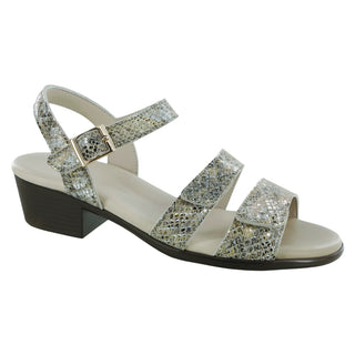 sas womens wedge heel sandal savanna multisnake gold