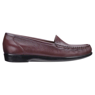 sas womens slip on moccasin loafer simplify antique wine