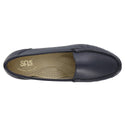 sas womens slip on moccasin loafer simplify navy