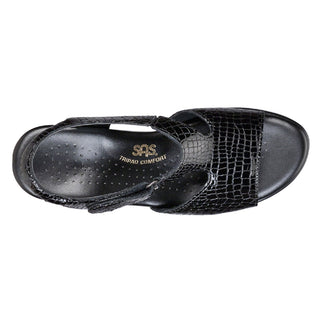 sas womens comfort dress sandal suntimer black croc