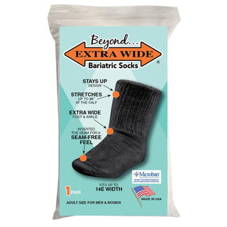 Extra Wide Bariatric Sock  (2PK)