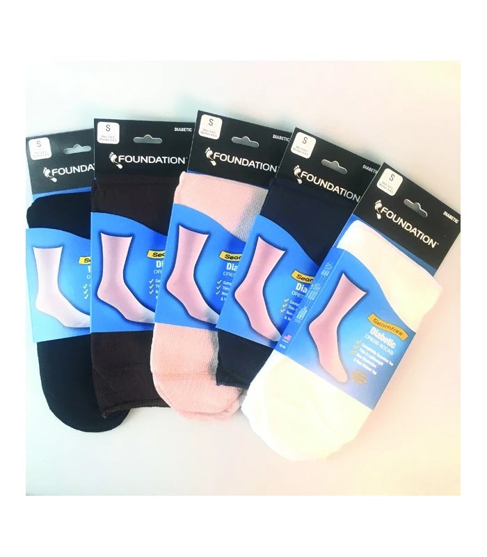 Foundation Diabetic Dress Ankle Sock - 0