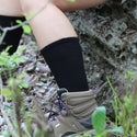 Loose Fit Stays Up Solid Merino Wool Socks